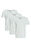 Jack & Jones T-Shirt 3er Pack Split Weiß/Grau/Hellblau