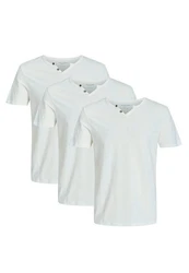 Jack & Jones T-Shirt 3er Pack Split Weiß/Grau/Hellblau
