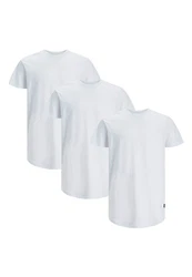 Jack & Jones T-Shirt 3er Pack Noa Weiß/Grau