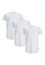 T-Shirt 3er Pack Noa (Spar-Set, 3-tlg) T-Shirt - Baumwolle - Atmungsaktiv - Lngerer Schnitt