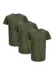 Jack & Jones T-Shirt 3er Pack Noa Dunkelgrün