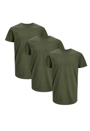 T-Shirt 3er Pack Noa (Spar-Set, 3-tlg) T-Shirt - Baumwolle - Atmungsaktiv - Lngerer Schnitt