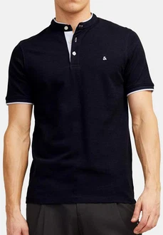 JACK & JONES Herren Polo T-Shirt Pique Hemd JJEPAULOS Dunkelblau JACK & JONES Herren Polo T-Shirt Pique Hemd JJEPAULOS Dunkelblau