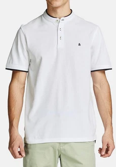 JACK & JONES Herren Polo T-Shirt Pique Hemd JJEPAULOS Weiß JACK & JONES Herren Polo T-Shirt Pique Hemd JJEPAULOS Weiß