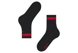 FALKE Ergonomic Fitness Lauf Socken Herren Schwarz/Rot