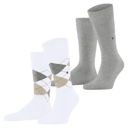 Kurzsocken Herren Socken Everyday 2er Pack - Rautenmuster, (Packung, 2er Pack)