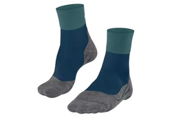 FALKE Kurzsocken Damen Sportsocken TK2 Short Cool Trekking Türkis/Dunkelblau/Blau/Grün/Grau