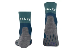 FALKE Kurzsocken Damen Sportsocken TK2 Short Cool Trekking Türkis/Dunkelblau/Blau/Grün/Grau
