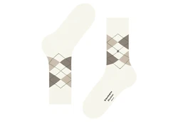 Burlington Socken Manchester Beige/Weiß/Creme