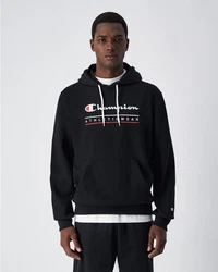 Champion Kapuzensweatshirt Schwarz/Rot