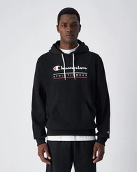 Champion Kapuzensweatshirt Schwarz/Rot