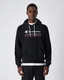Champion Kapuzensweatshirt Schwarz/Rot Champion Kapuzensweatshirt Schwarz/Rot
