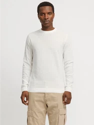 Jack & Jones Strickpullover JJBRADY KNIT CREW NECK naturweiß