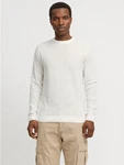 Jack & Jones Strickpullover JJBRADY KNIT CREW NECK naturweiß