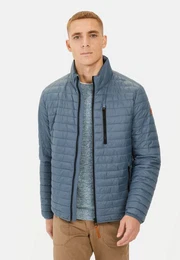 Steppjacke mit Stehkragen Markenlabel
