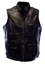Zimmert Leather Lederweste Julius Schwarz