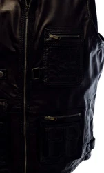 Zimmert Leather Lederweste Julius Schwarz