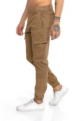 RedBridge Cargohose im sportlich-modernen Design Khaki/Braun