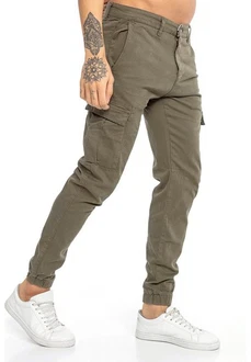 RedBridge Cargohose im sportlich-modernen Design Khaki/Dunkelgrün RedBridge Cargohose im sportlich-modernen Design Khaki/Dunkelgrün