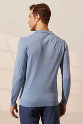 Silk and Cashmere Langarm-Poloshirt Herren 