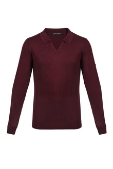 Silk and Cashmere Langarm-Poloshirt Herren