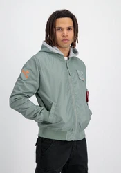 Alpha Industries Bomberjacke MA-1 TT Hood Custom Dunkelgrün/Grün/Hellgrün/Mintgrün