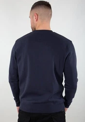 Alpha Industries Sweater Basic Refl. Print Hellblau/Dunkelblau/Blau