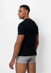 SNOCKS Unterziehshirt T Shirt mit V-Ausschnitt Unterhemden Herren Creme/Weiß