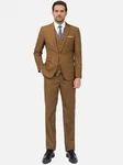 Allthemen Anzug Slim Fit Herrenanzug Business Khaki/Braun/Dunkelgrün