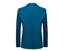 Allthemen Anzug Set Slim Fit ein Knopf Anzug für Hochzeit und Business Türkis/Blau/Dunkelblau