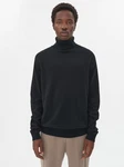 GOBI Cashmere Rollkragenpullover Basic Schwarz/Dunkelgrau/Grau