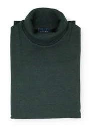 Rollkragenpullover Rollkragenpullover - Casual Fit - Einfarbig - Dunkelgrn