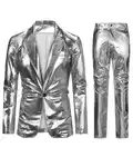 Allthemen Anzug Herren Smoking Regular Fit Kostüm Anzug Hochzeitanzug Grau/Silber/Dunkelgrau