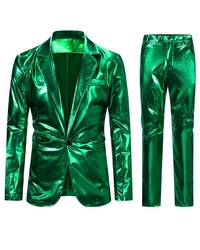 Allthemen Anzug Herren Smoking Regular Fit Kostüm Anzug Hochzeitanzug Grün/Neonfarben/Dunkelgrün/Türkis