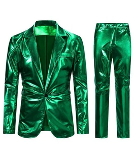 Allthemen Anzug Herren Smoking Regular Fit Kostüm Anzug Hochzeitanzug Grün/Neonfarben/Dunkelgrün/Türkis