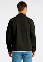 LINDBERGH Hemdjacke Oberhemd Schwarz/Khaki/Dunkelgrün/Grün