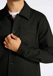 LINDBERGH Hemdjacke Oberhemd Schwarz/Khaki/Dunkelgrün/Grün