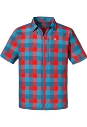 Schöffel Outdoorhemd Porto Alegre Hellblau/Blau/Rot/Pastell/Braun