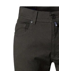 Pierre Cardin 5-Pocket Hose Lyon Tapered Wool Touch Khaki/Dunkelgrün