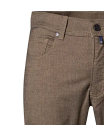 Pierre Cardin 5-Pocket Hose Lyon Tapered Wool Touch Khaki
