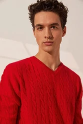 Silk and Cashmere Sweater Herrenpullover 