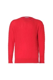 Sweater Geflochtener Herrenpullover aus Wolle & Kaschmir, weich