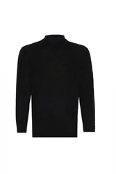Silk and Cashmere Sweater Herrenpullover mit hohem Kragen 