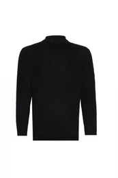 Sweater Herrenpullover mit hohem Kragen aus Seide & Kaschmir, edel, S-2XL