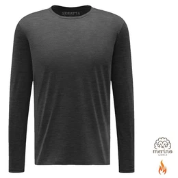 T-Shirt - Herren wrmendes Thermoshirt Longshirt mit Merino Anteil