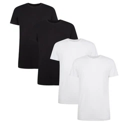 Bamboo Basics T-Shirt Damen KATE Weiß/Schwarz