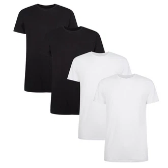 Bamboo Basics T-Shirt Damen KATE Weiß/Schwarz