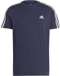 Kurzarmshirt 3 Streifen SJ Herren Relax- T-Shirt blau/wei