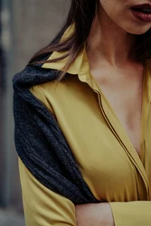 Silk and Cashmere Businesshemd Damen Langarmshirt 