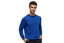 Silk and Cashmere Herrenpullover Blau/Dunkelblau